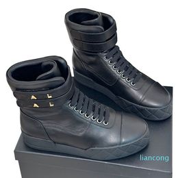 2023 Sneakers Printed Letter Black Blue Leisure Shoe Ladies Lace-up Slide