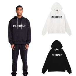 Men's Hoodies Sweatshirts purple designer mens hoodie embroidered letters purple men womens sweater purple fashion jeans hoodies size S/M/L/XL Q240522