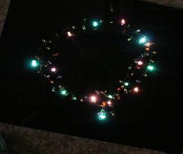 Luminous Necklaces For Christmas Halloween Party Decoration LED Light Up Necklace Plastic Flashing Beaded Lights Pendant 3 8za ff5434626