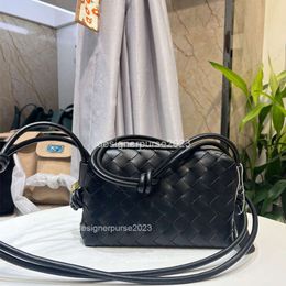 Plaid Spring Square Botegas Phone Lady Bags Venetas Woven Small Loop Cowhide Mini Messenger Purse Pillow Mobile Designer Bag 2aj6