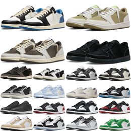 basketball shoes for mens womens low shoe Reverse Mocha Black Phantom Olive Panda Wolf Grey UNC Bred Toe Concord Lucky Green Obsidian outdoor trainers sneakers