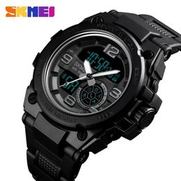 SKMEI Smart Sport Watch Men Bluetooth Multifunction Digital Watches 5Bar Waterproof Men Smart Dual Display Watch reloj 1517283G