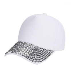 Ball Caps PUSEKY 2022 Men Women Handmade Rhinestone Beads Hats Solid Baseball Cap Luxury Hat Woman Girl Beauty Casual Whole 3821287