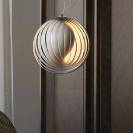 Italy Designer Rotary Moon Pendant Lamps Living Room Light Modern Minimalist el Restaurant Cafe Bar Circle Pendant Light193I