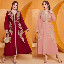 Ethnic Clothing Eid Muslim Abaya for Women Party Dresses Jalabiya appliques Ramadan Morocco Dubai Abayas Kaftan Islam Vestidos Arab Long Robe 231208