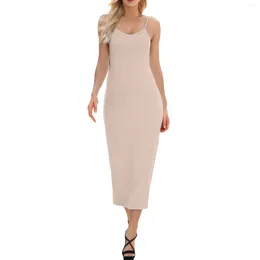 Women's Sleepwear Women Long Underwear Petticoat Strapless Camisole Elegant Sleeveless Pajamas Shirt Midi Dresses For 2023