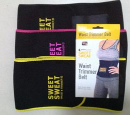 2017 Sweet Sweat Premium Waist Trimmer Men Women Belt Slimmer Exercise Ab Waist Wrap with Colour retail box9832371