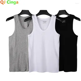 Men's Tank Tops Summer Style Soft Cotton Men Top Fitness Sexy Sleeveless Sport T Shirt Elegant Man Bottoming Tees Streetwear White Tanks