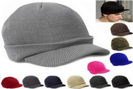 Ball Caps Men Women Knit Baggy Oversize Winter Hat Slouchy Chic Baseball Cap Y1074081019