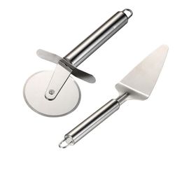 Pizza Cutter Wheel Server Set Super Sharp Slicer With Ergonomic Non Slip Handle Quality Stainless Steel Cutte Baking & Pastry Too197g