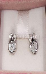 Andy Jewel Authentic 925 Sterling Silver Studs Love Locks Drop Earrings Fits European Style Studs Jewellery 2965753894843