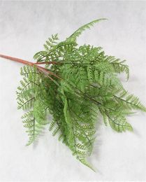 11pcs Artificial Flexible Glue Greenery Plant Adiantum Polastic Green Ferns for Greenery Wall Decoration Floral Arrangement2732551