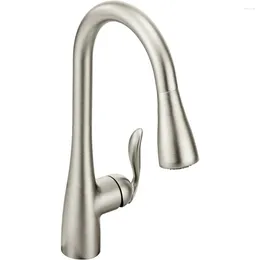 Kitchen Faucets One-Handle Pulldown Faucet With Sprayer Sink Featuring Power For A Faster Clean