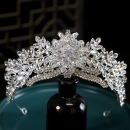 Luxury Queen Princess Crystal Crown Bridal Elegant Rhinestone Tiaras Crown Diadem Girls Wedding Party Elegant Headbands
