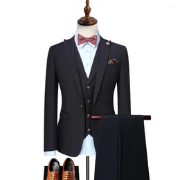 Men's Suits Custom Made Groom Wedding Dress Blazer Pants Business High-end Classic Trousers SA07-58599
