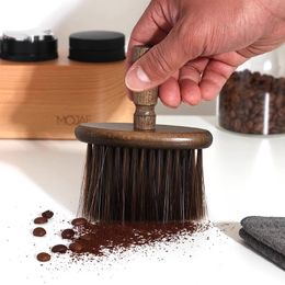 Coffee Grinder Brushes Wooden Coffee Powder Cleaning Brush Coffeeware Machine Cleaning Brush Bristles Bar Counter Tools Q822