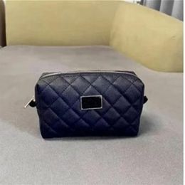 Fashion makeup bag Classic quilted black color cosmetic case vintage party clutch bag251t