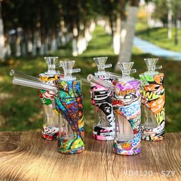 Glass Pipe Bong Water Transfer Double Glass Water Pipe Accessories Will Carry Easy-To-Clean Tobacco Accessories Wholesale