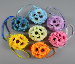 1Pcs 14 cm Silk Artificial Flower Ball Kissing Hanger Ball For Wedding Party DIY Bridal Flower Decor&22531704