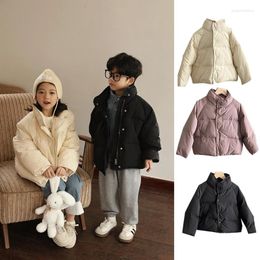Down Coat Boys Parkas Thick Cosy For Kids Winter Clothes 2023 Solid Colour Jacket Clothing