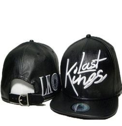 Cheap Last Kings Leather Snapback hats white lastking LK Designer Brand mens women baseball caps hiphop street caps 8643575