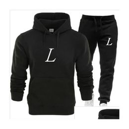 Men'S Tracksuits Designer Tracksuit Women Two Piece Outfits Men Jogging Suit Letter Printed Sweatsuit Casual Hoodie And Sweat Pants Otdj5