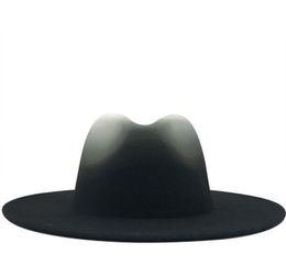 Wide Brim Hats Men Solid Colour Felted Hat Wedding Formal Dress Jazz Caps Band Belt Khaki Beige Autumn Winter Women4464929
