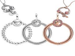Autentici ciondoli in argento sterling 925 o pendenti adatti per collana originale fai da te con perline di fascino fine gioielleria regalo8930794