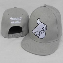 Crooks & Castles Bullet Snapback CRKS Gun N38 Caps & Hats Snapbacks Snap Back Hat Men Women Baseball Cap271F