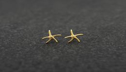 Fashion starfish stud earrings zinc alloy silver plated stud earring Marine biological stud earrings for women whole6981047
