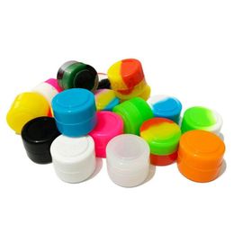 100pcs 2ML Round Silicone Jars Dabs Wax Container Dry Herb Waxs Oil Jar FDA Silicon Containers Box Vaporizer For Concentrate5524528