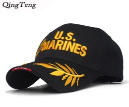 Men039S US MARINES Cap Corps Embroidered Ball Cap USA Navy Tactical Hats Cap Hat Adjustable Navy Seal Gorras 220505263D9741870