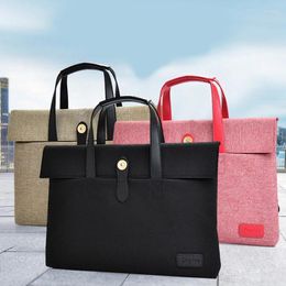 Briefcases Women Men Briefcase Fashion Multifunction Unisex Zipper Laptop Bag Liner Computer Bags Retractable Handle Case