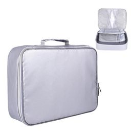 Multi-layer Document Bag Fire Resistant Briefcase Home Travel File Organiser Fireproof Waterproof Storage Package Bags261c