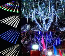 30cm 8 lampsset Christmas Decorations Lights Meteor Shower Lamp Set LED Light Bar Decorative Light Outdoor Waterproof Tube Colore1260363