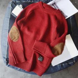 Men's Sweaters Great Male Sweater Round Neck Knitted Men Clothing Warm Crewneck