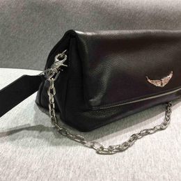 Evening bag purse Zv wing double designer clutch cowhide shoulder ladies clutches handbags micheal 2022261C