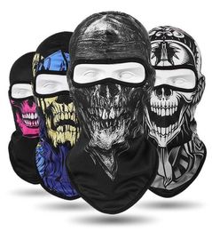 Berets Outdoor Cool Sunscreen Balaclava Motorcycle Face Mask Lycra Moto Biker Wind Cap Stopper Windproof Bicycle Cycling Headgear2383503