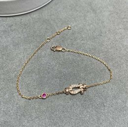 2024 Luxury quality V gold material pendant necklace with diamond and fuchsia Colour in 18k rose gold plated have stamp PS2079