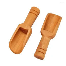 Coffee Scoops 20Pcs Wooden Mini Scoop Salt Sugar Spoon Kitchen Cooking Tool