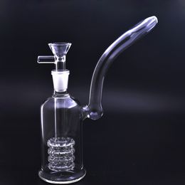 8inch Female Hookah Glass Water Bongs Mobius Stereo Matrix Oil Rigs Glass Bongs Cigarette Water Pipes Recycler Dab Rigs with Male Oil Bowls