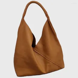 Evening Bags Slouchy Design Genuine Leather Totes Bag Women Natural Cowhide Shoulder Female Large Capacity Shopper Handbags And Purses