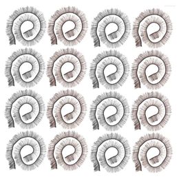 False Eyelashes 20Pcs Doll Supplies Width Make Craft Accessories Brown Strip Fake Bear Decorative Eye Realistic Manual Up Diy Strips