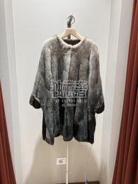 Womens Fur Autumn and Winter Cashmere Mink Fur Jacket Coat