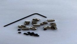 defect 7mm length brass Locking pin keepers backs savers holder with Allen Wrench for Biker Military Sports Police Scouts Hat8414873