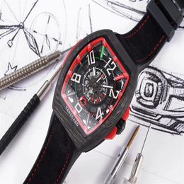 44mmx53 5mm watch V45 MEXICO LIMITED EDITION Racing Carbon TOP QUALITY Skeleton automatic men wristwatch sport NH35A200D