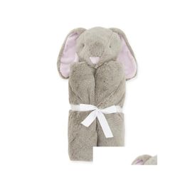 Towels Robes Ins Baby Infant Crystal Veet Ddles Wraps Blankets Nursery Bedding Newbor Elephant Rabbit Sheep Bear Design Ddle 76X76Cm/4 Dhxcf