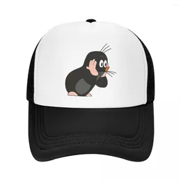 Ball Caps Classic Mole Surprised Trucker Hat Adjustable Adult Cartoon Krtek Little Maulwurf Baseball Cap Summer Hats Snapback