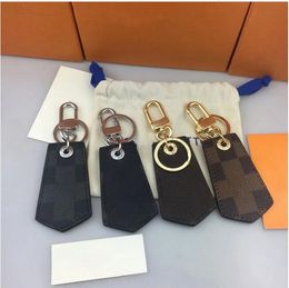Luxury Designer Unisex Key Wallet Arrow Shaped Keychain Pendant Buiness Letter Plaid Mens Car Keyring Ladies Key Chain Women Bag Totes Pendant Charms L4584