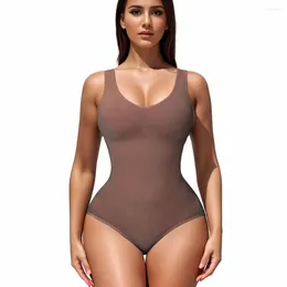 Women's Shapers Shapewear Jumpsuit Tummy Control Open Crotch Daily Belly Compression Body Shaper Bodysuit